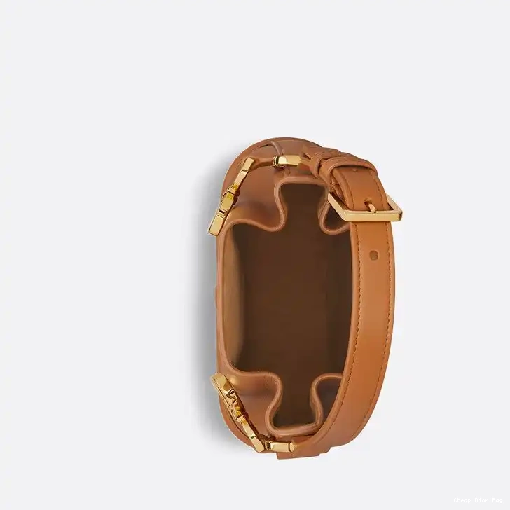 Dior Outlet Bag Small Dior Brown Calfskin CD-Embossed C'est 0509